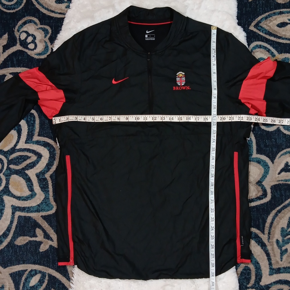 Nike athketic running windbreaker black 1/4 zip jacket mens sz large - Picture 5 of 8